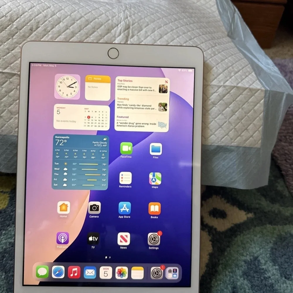 Apple Tablet in Elegant Gold 7th Generation 128GB. New in box. No SIM card.